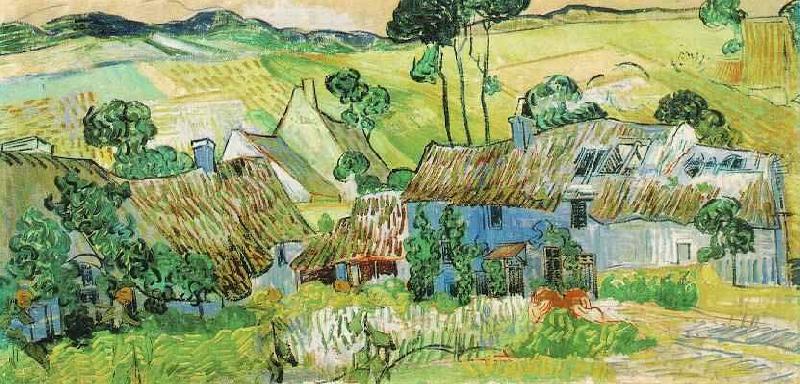 Vincent Van Gogh Farms near Auvers china oil painting image